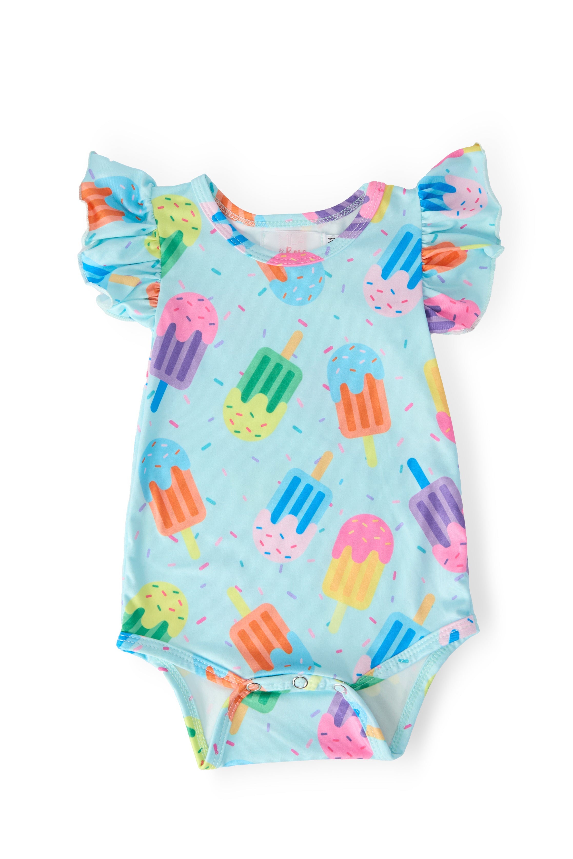 Mila & Rose ® Sweet Treat S/S Flutter Bodysuit — main product shot