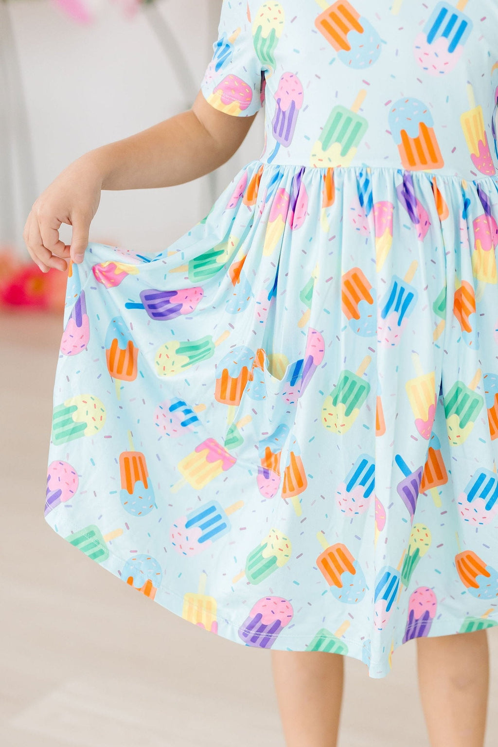 Mila & Rose ® Sweet Treat S/S Pocket Twirl Dress — lifestyle context