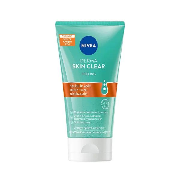 Nivea Derma Skin Clear Anti-Acne Exfoliating Face Wash with Salisilik Asit (BHA) and Niasinamid - 5.07 fl oz