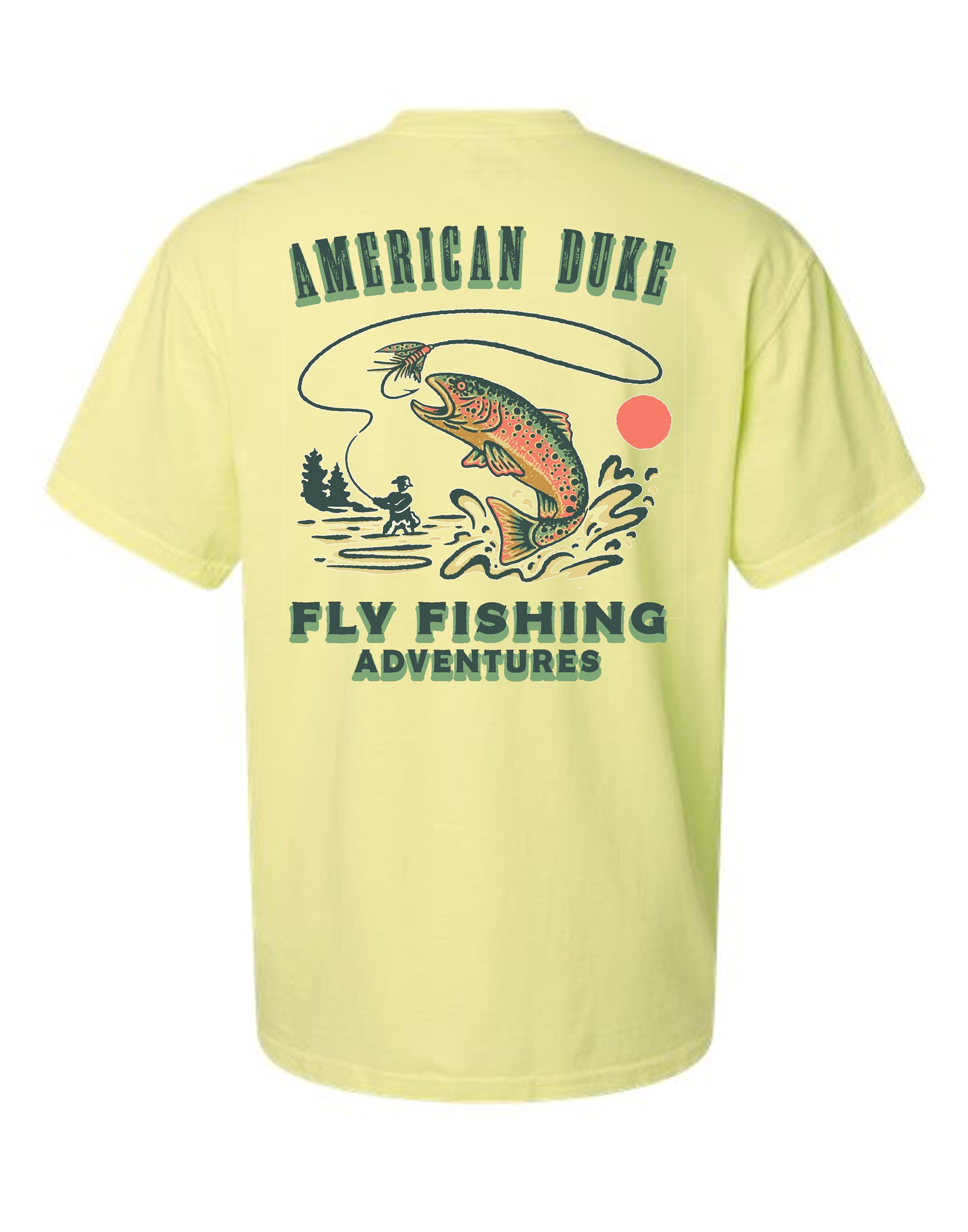 American Duke Apparel Company Fly Fishing Adventures T-Shirt — main product shot