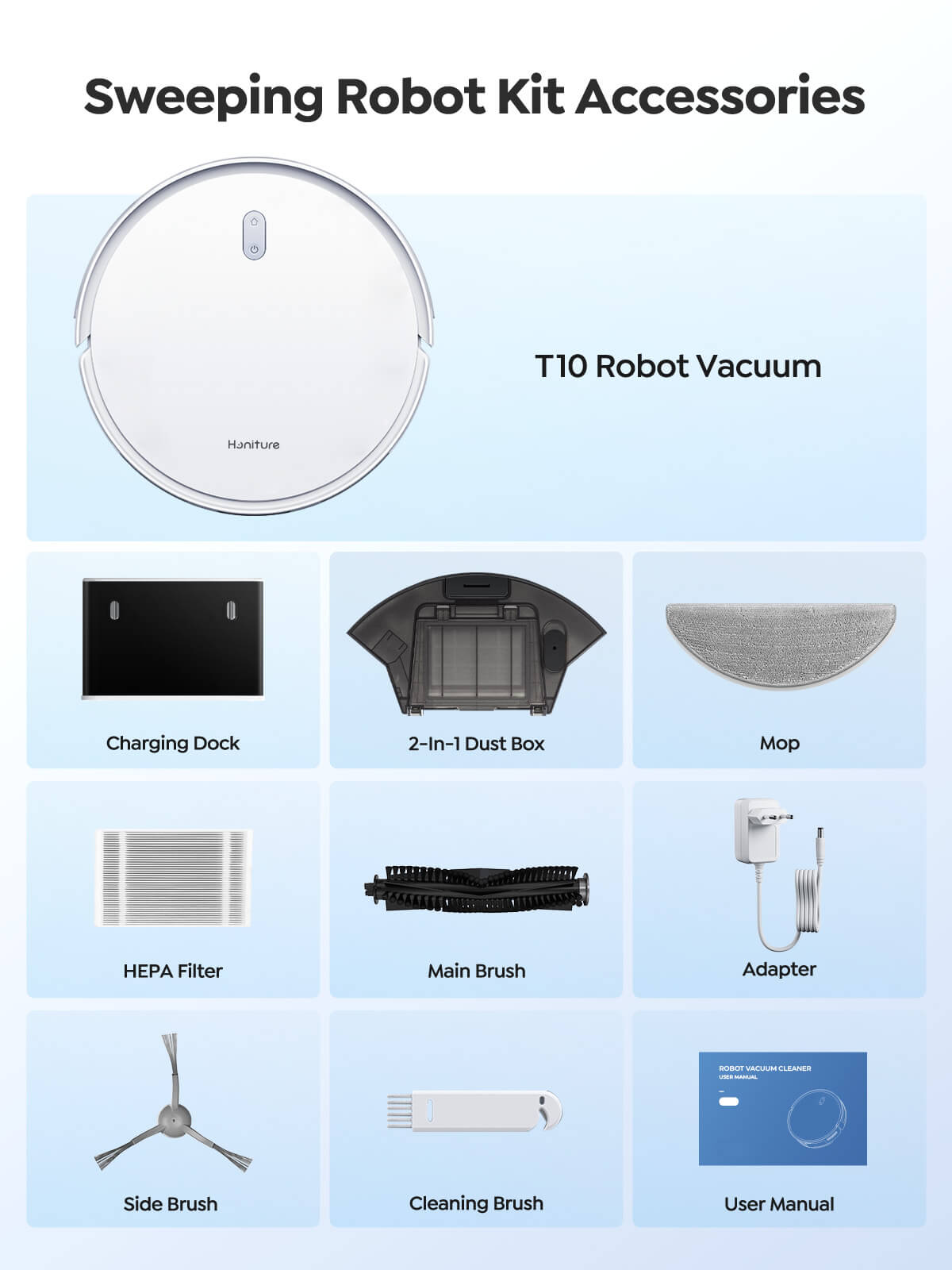 【New Arrivals】Honiture T10 Robot Vacuum, view 9