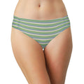 Love Libby Panties Blue and Green Striped Modal Thong with Ruching — underwear category context