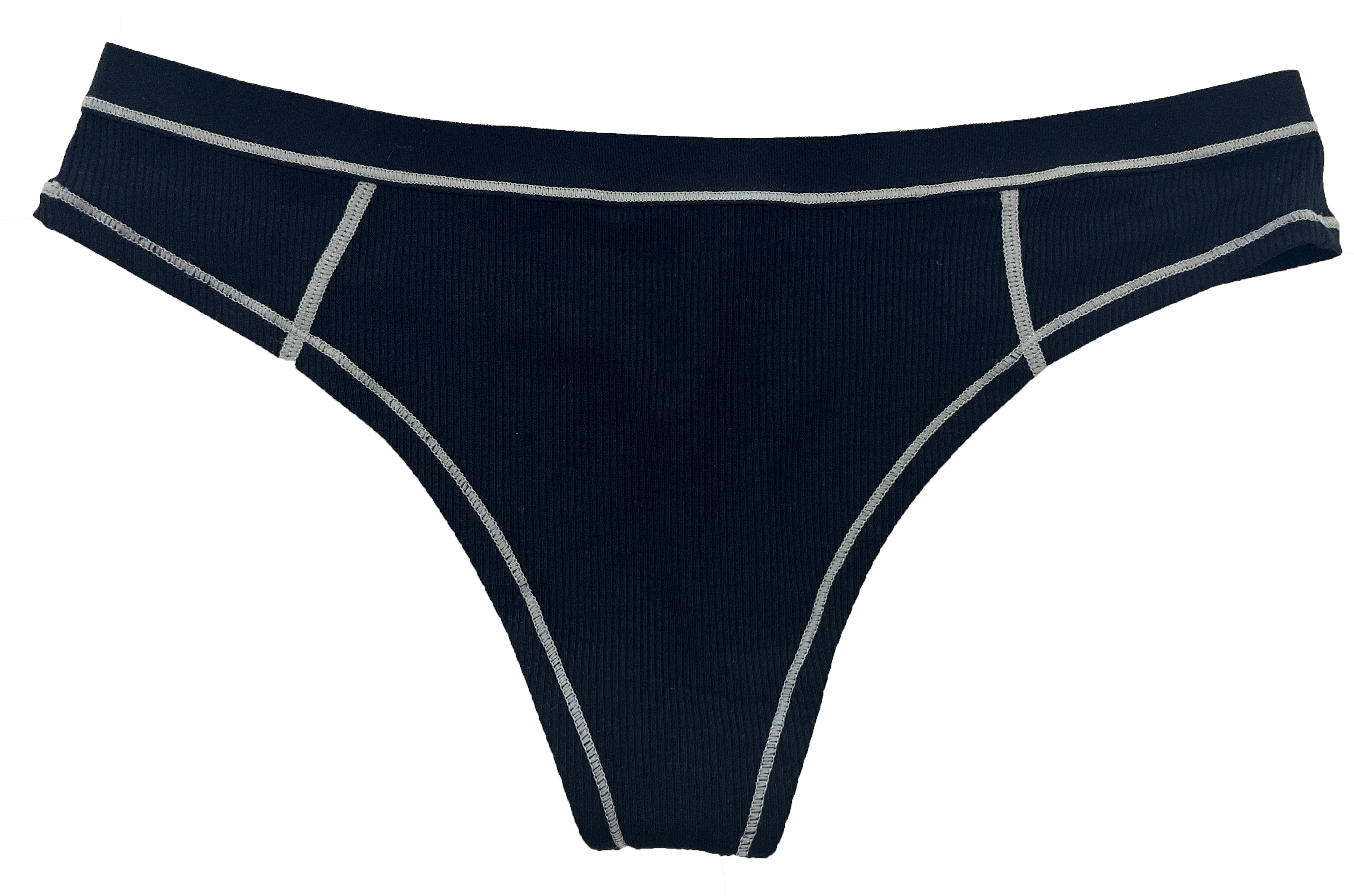 Love Libby Panties Modal Thong with Contrast Stitch, XS-2X — lifestyle context