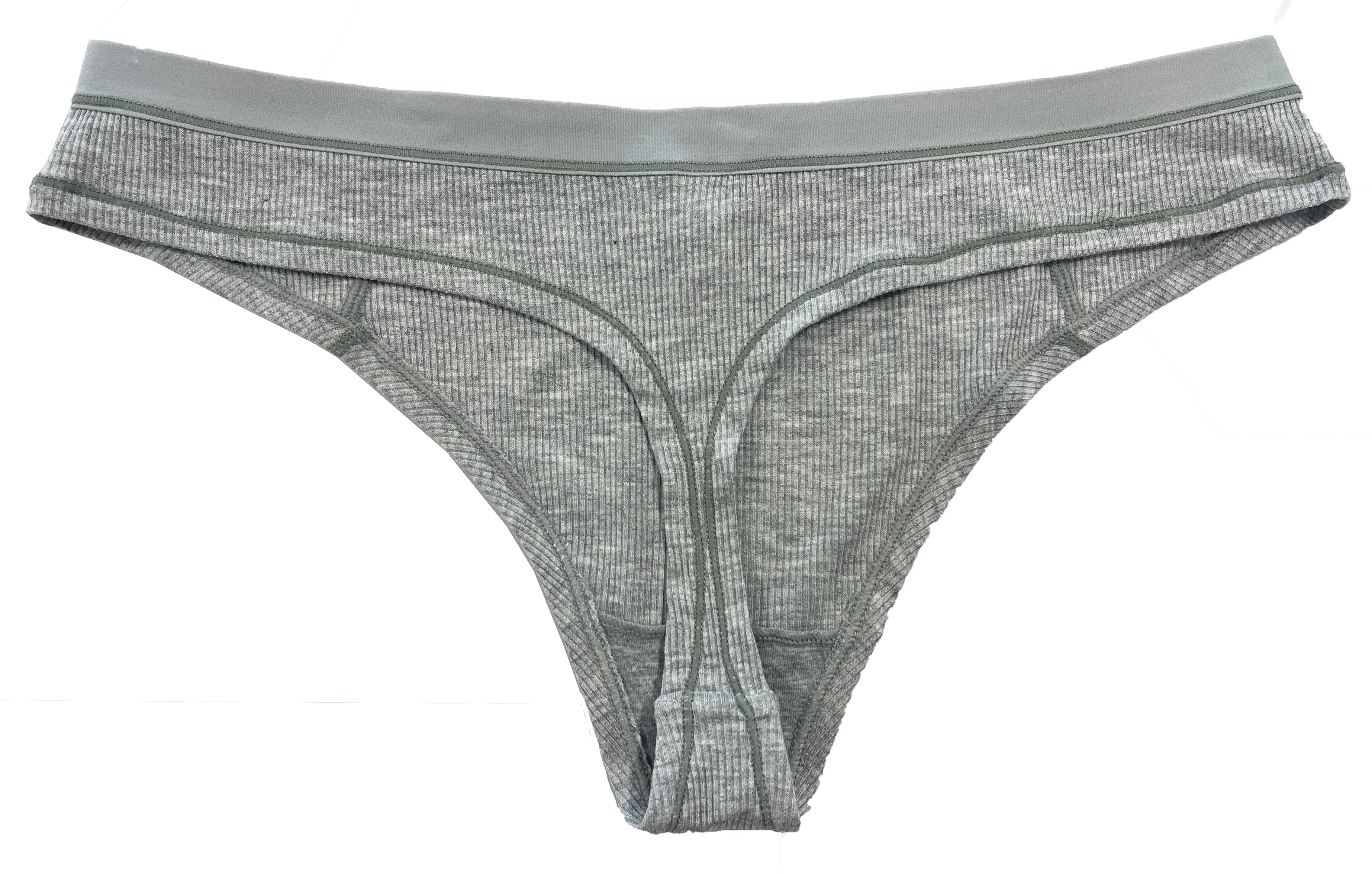 Love Libby Panties Modal Thong with Contrast Stitch, XS-2X — alternative angle