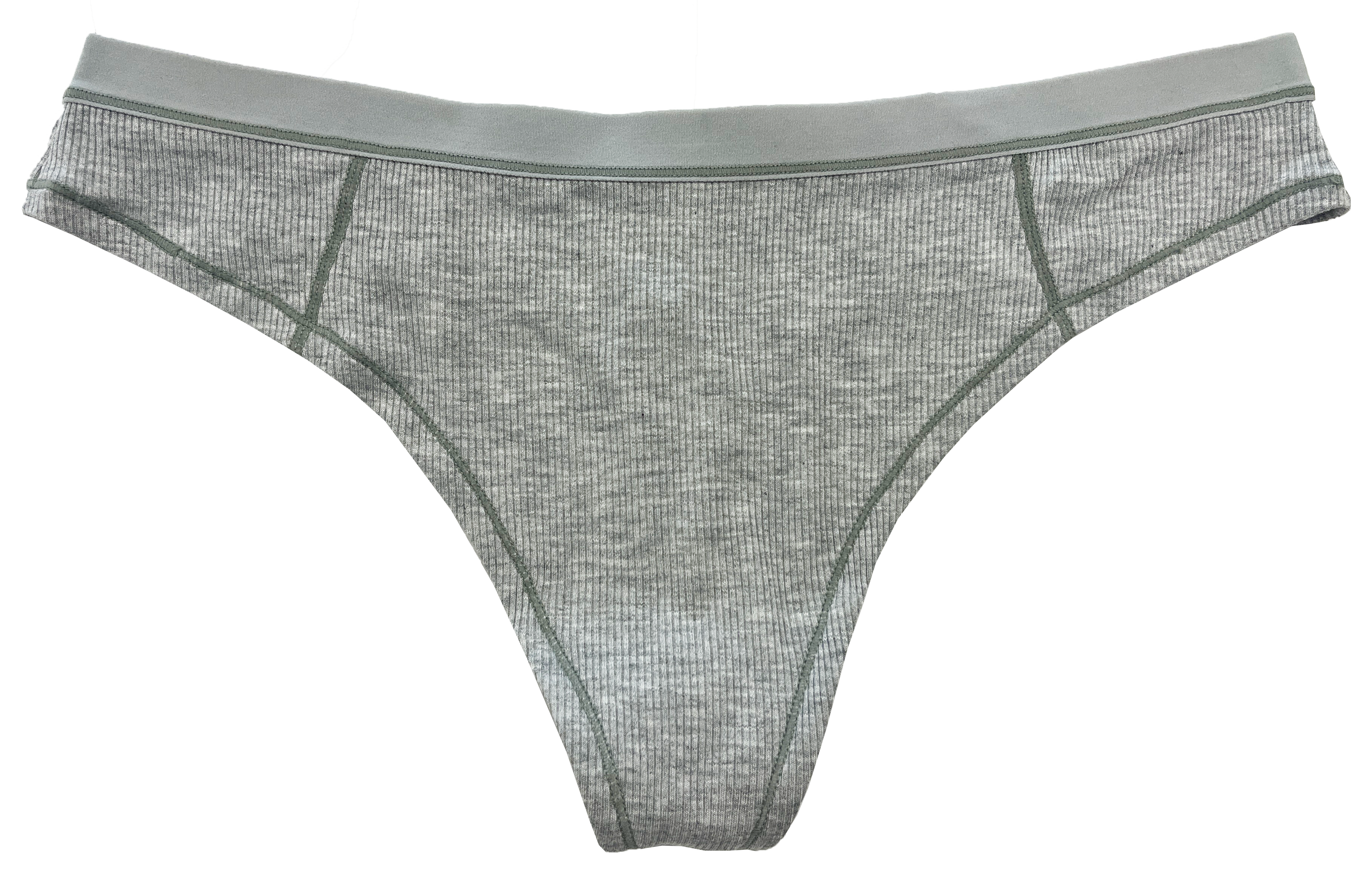 Love Libby Panties Modal Thong with Contrast Stitch, XS-2X — main product shot