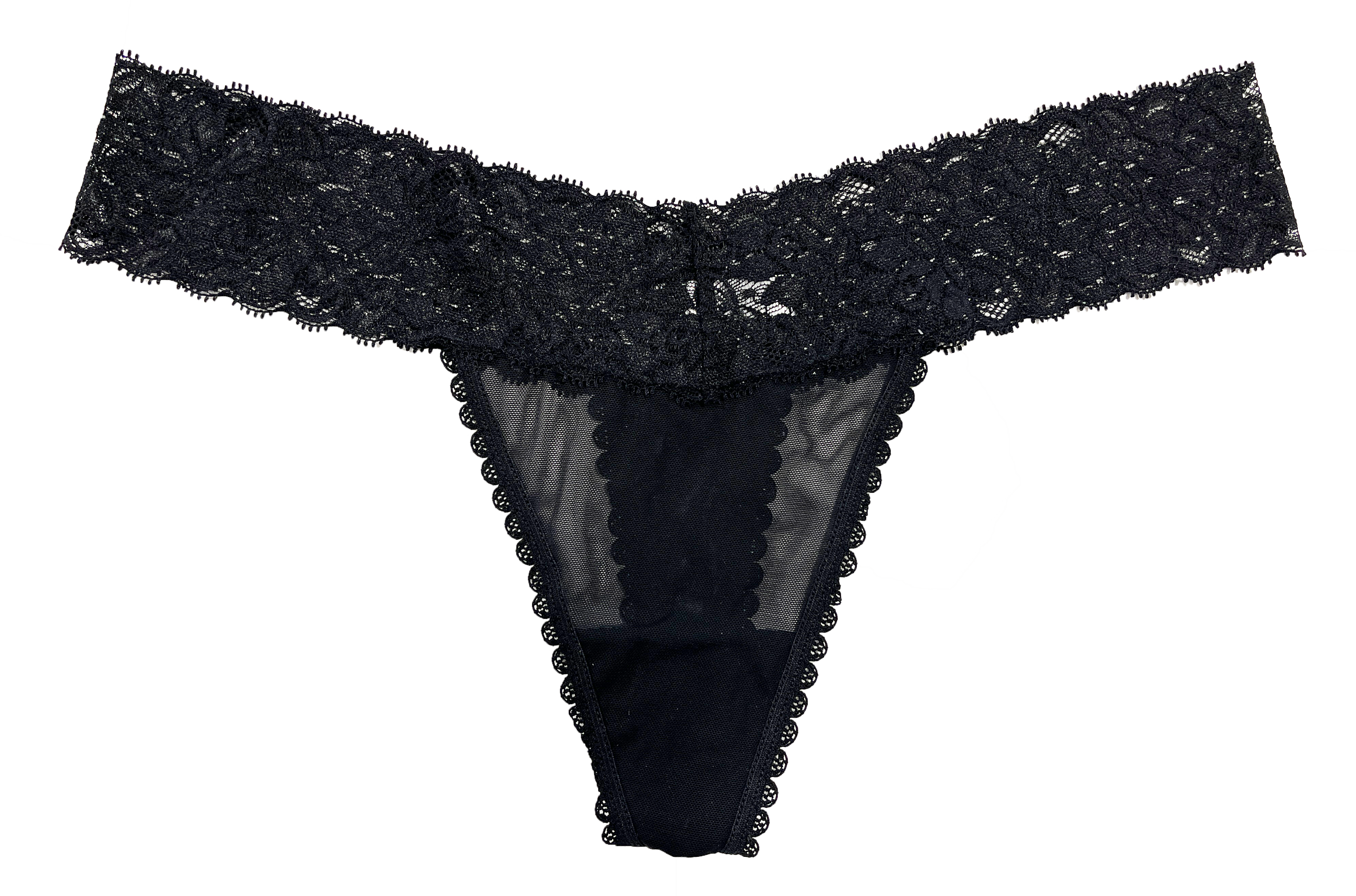 Love Libby Panties Mesh and Lace Classic Thong XS- 2X - Buy More Save More — side view