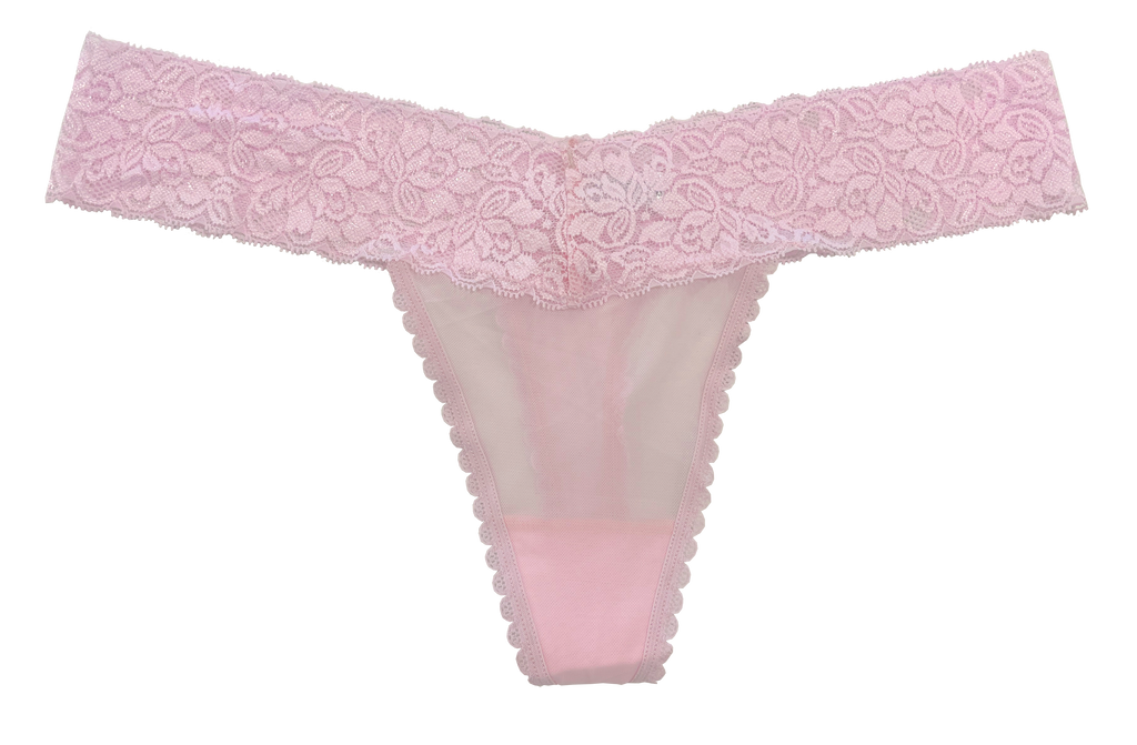 Love Libby Panties Mesh and Lace Classic Thong XS- 2X - Buy More Save More — main product shot
