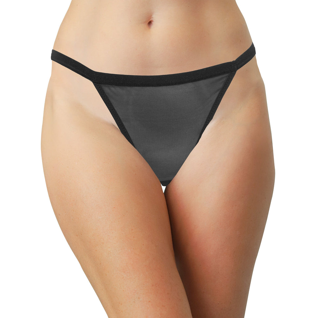 Love Libby Panties Mesh Thong with Elastic Waist, XS-2X - Buy More Save More — side view