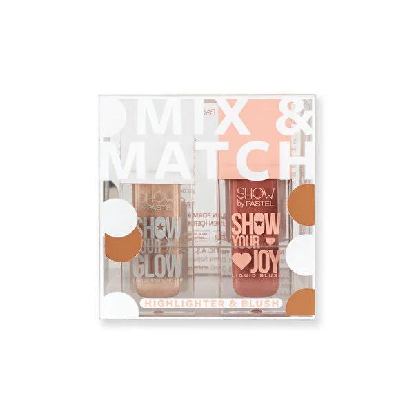 Show By Pastel Glow Kit Highlighter 72 & Likit Blush 53 - Makeup Highlighter and Blush Set for Natural Glow