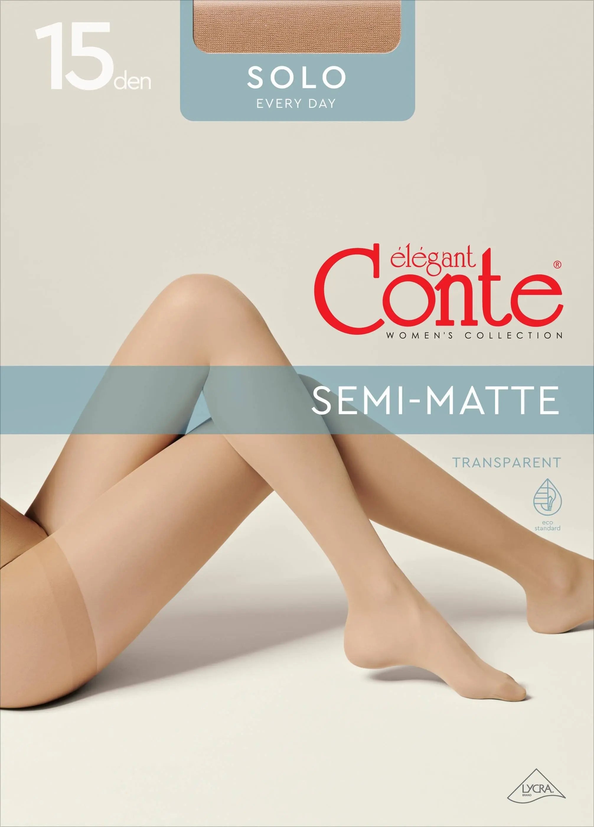 TheRanok.com Tights Conte Solo 15 Den - Classic Pantyhose — comparison shot