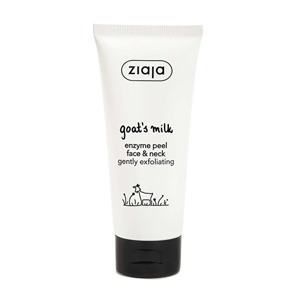 Ziaja Goat Milk Enzymatic Facial Peeling - Gentle Exfoliation for Sensitive Skin | Natural & Vegan Face Treatment