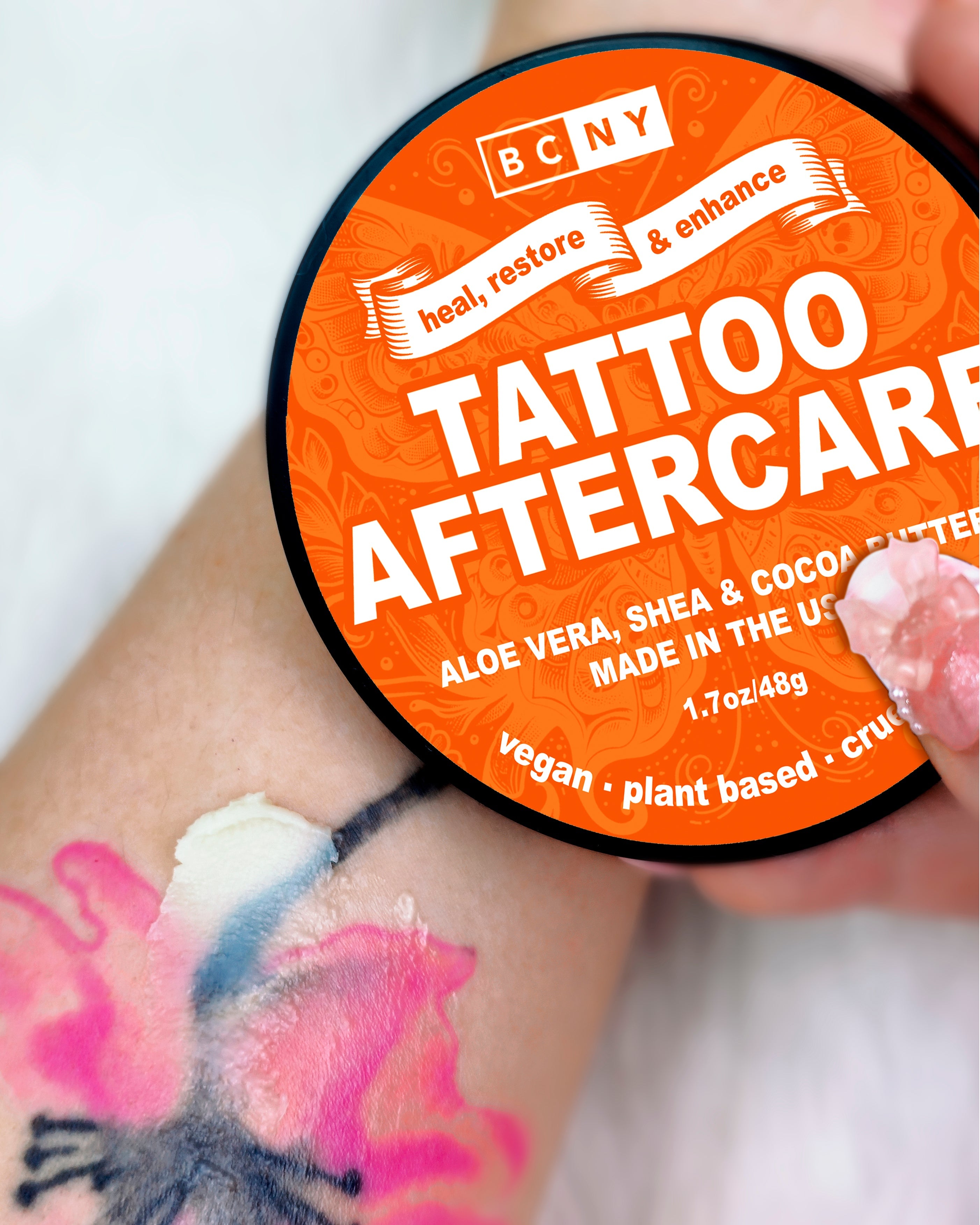 BodyCandy 3-Pack Body Candy Tattoo Aftercare Tattoo Balm — detail close-up