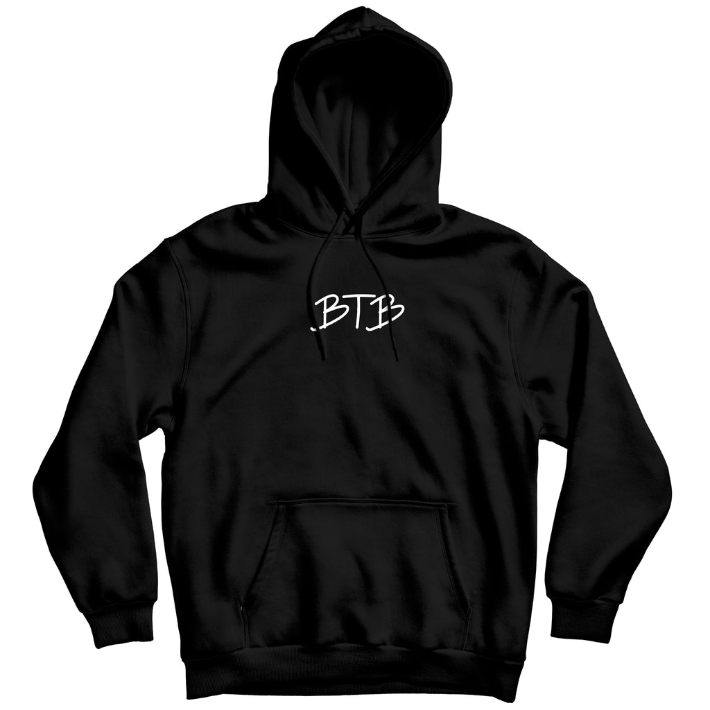 Bigger Than Basketball Too Busy Getting Buckets - Hoodie - Black — Black detail