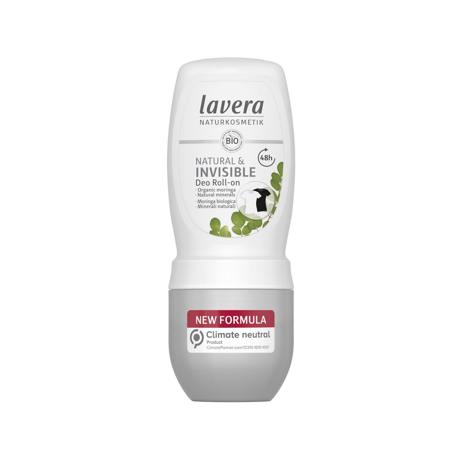 Lavera Natural & Invisible Roll-On Deodorant - Chemical-Free, Natural Ingredients, 50ml