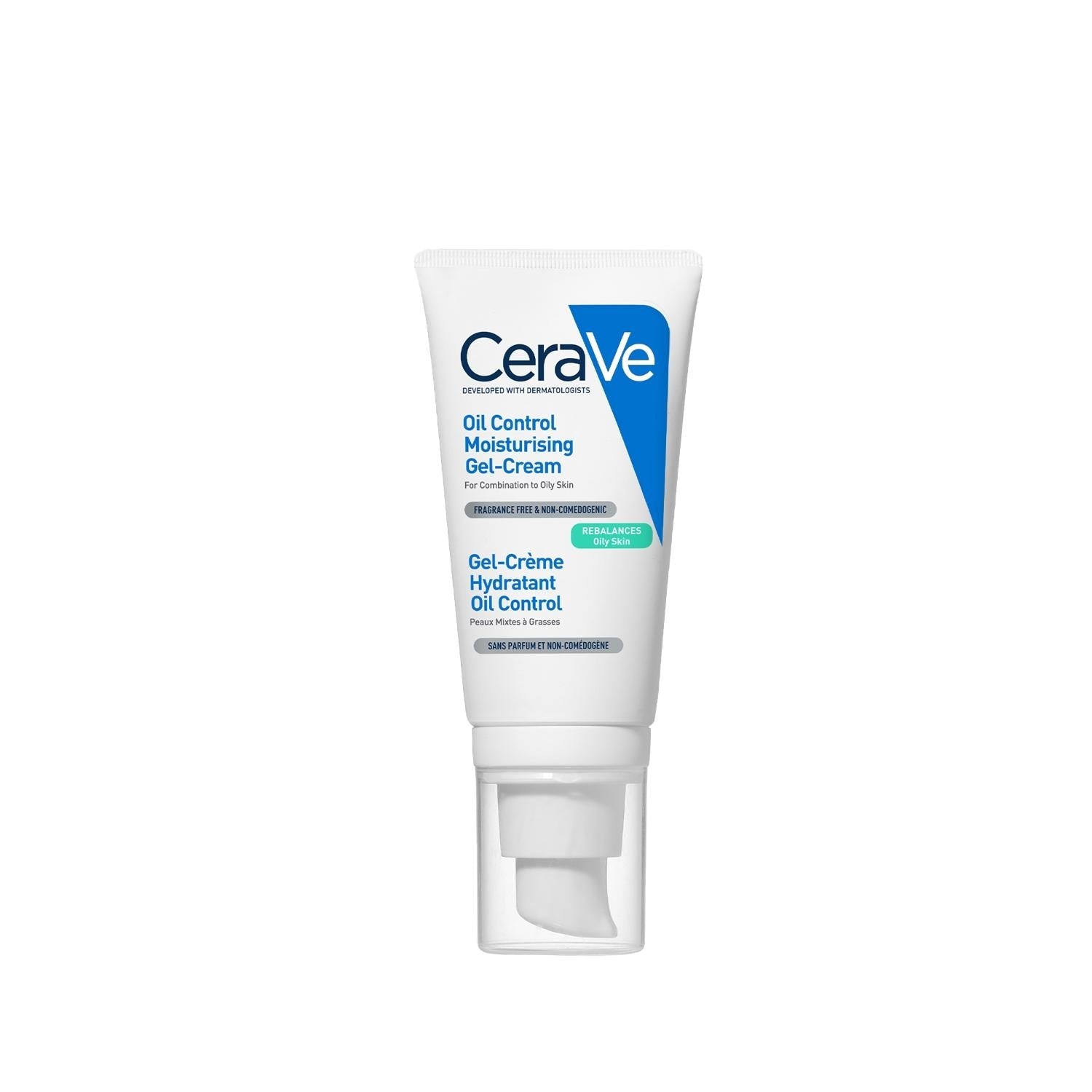 CeraVe Oil-Free Facial Moisturizer: Hydrates Oily & Acne-Prone Skin, Dermatologist Recommended, Non-Comedogenic - 1.76 fl oz
