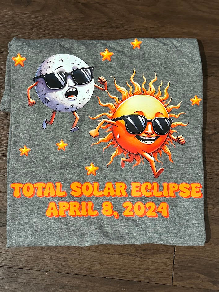 A Blessed Texas Mess Boutique 2024 Total Solar Eclipse Commemorative Shirts, Memories of this rare event — main product shot
