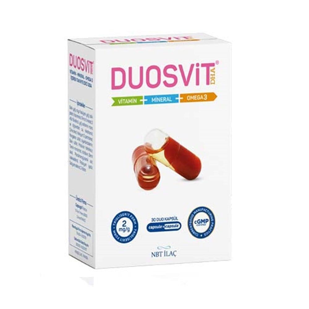Duosvit Multivitamin Supplement with Omega-3 Fatty Acids - 30 Capsules for Overall Health and Wellness