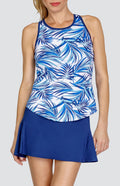 Jaelynn Tank - Coconut Palms-Blue