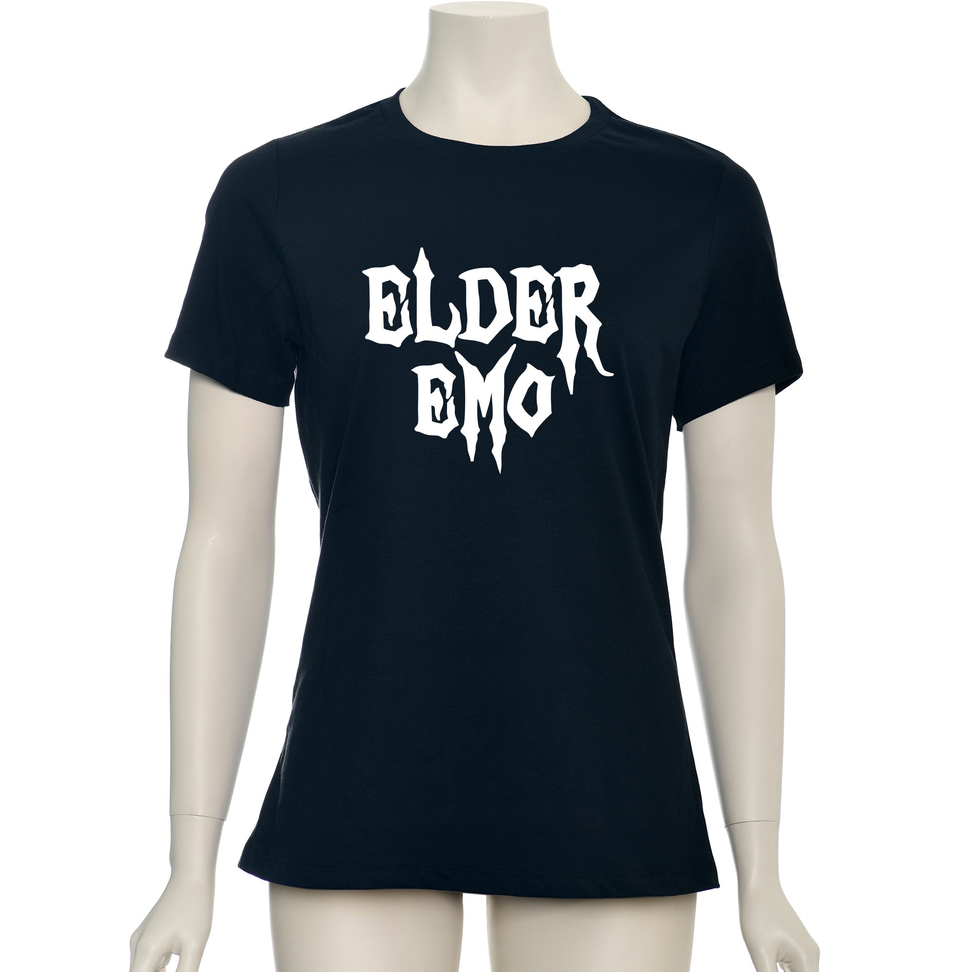 BodyCandy Glow in the Dark Elder Emo Black Tee Shirt — back view