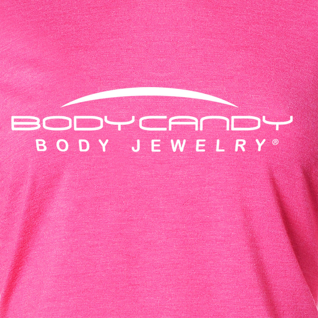 BodyCandy Body Candy Logo Pink Frost Tapered Long Sleeve Hoodie — main product shot