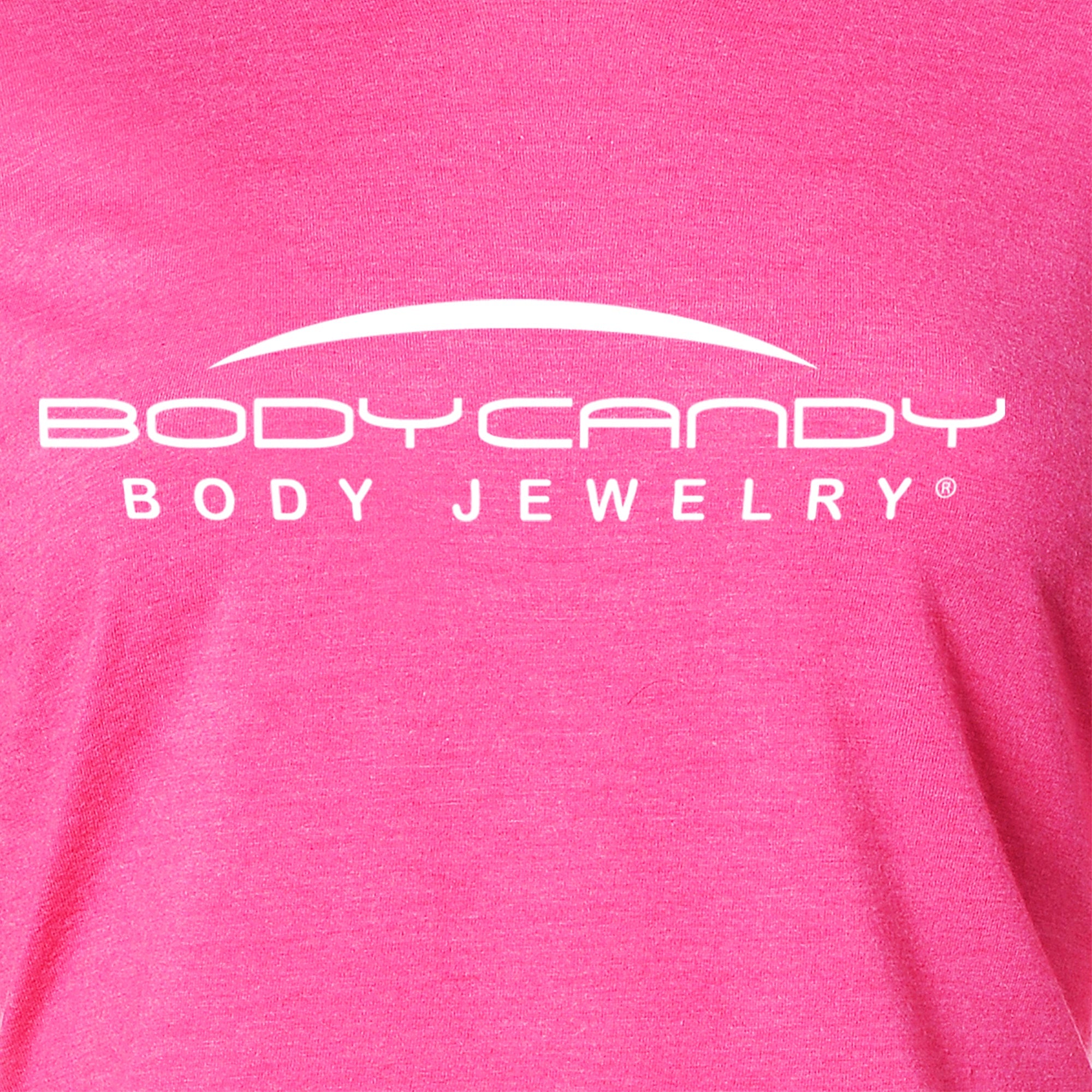 BodyCandy Body Candy Logo Pink Frost Tapered Long Sleeve Hoodie — main product shot