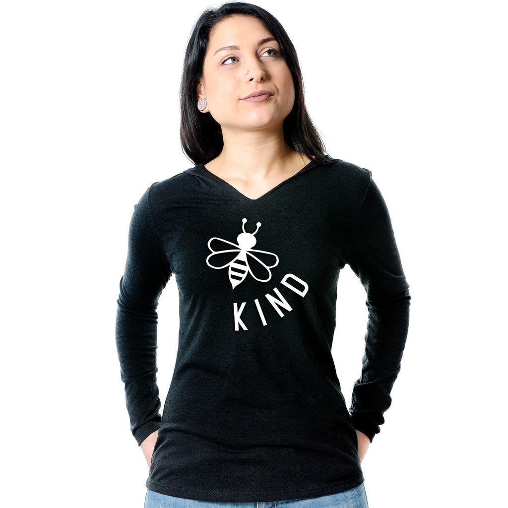 BodyCandy Bee Kind Tapered Long Sleeve Hoodie — main product shot