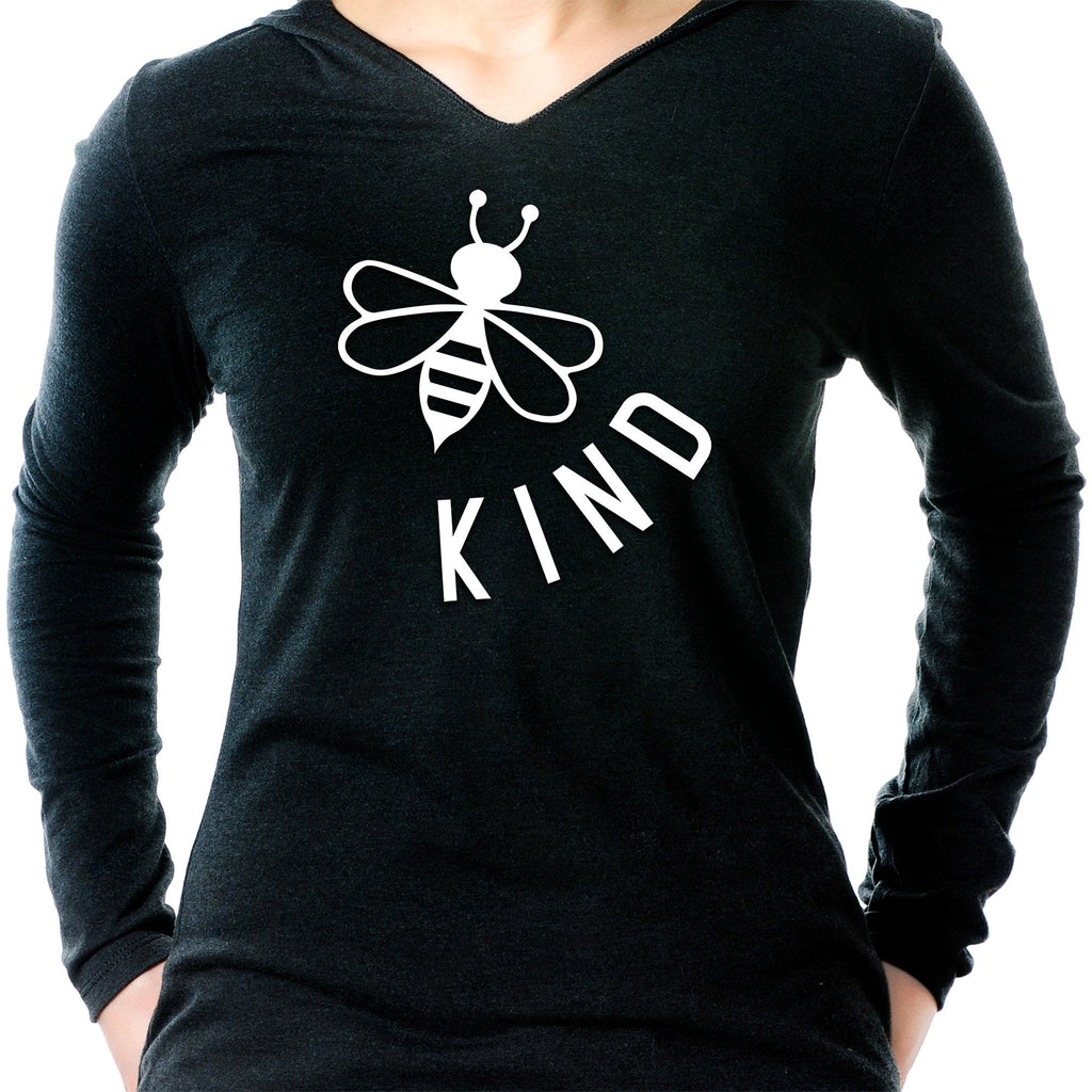 BodyCandy Bee Kind Tapered Long Sleeve Hoodie — alternative angle