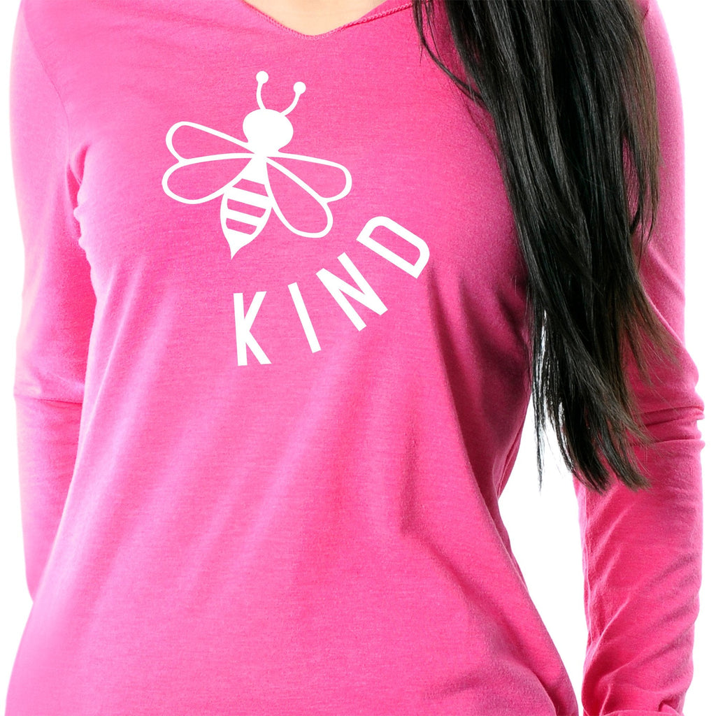 BodyCandy Bee Kind Tapered Long Sleeve Hoodie — lifestyle context