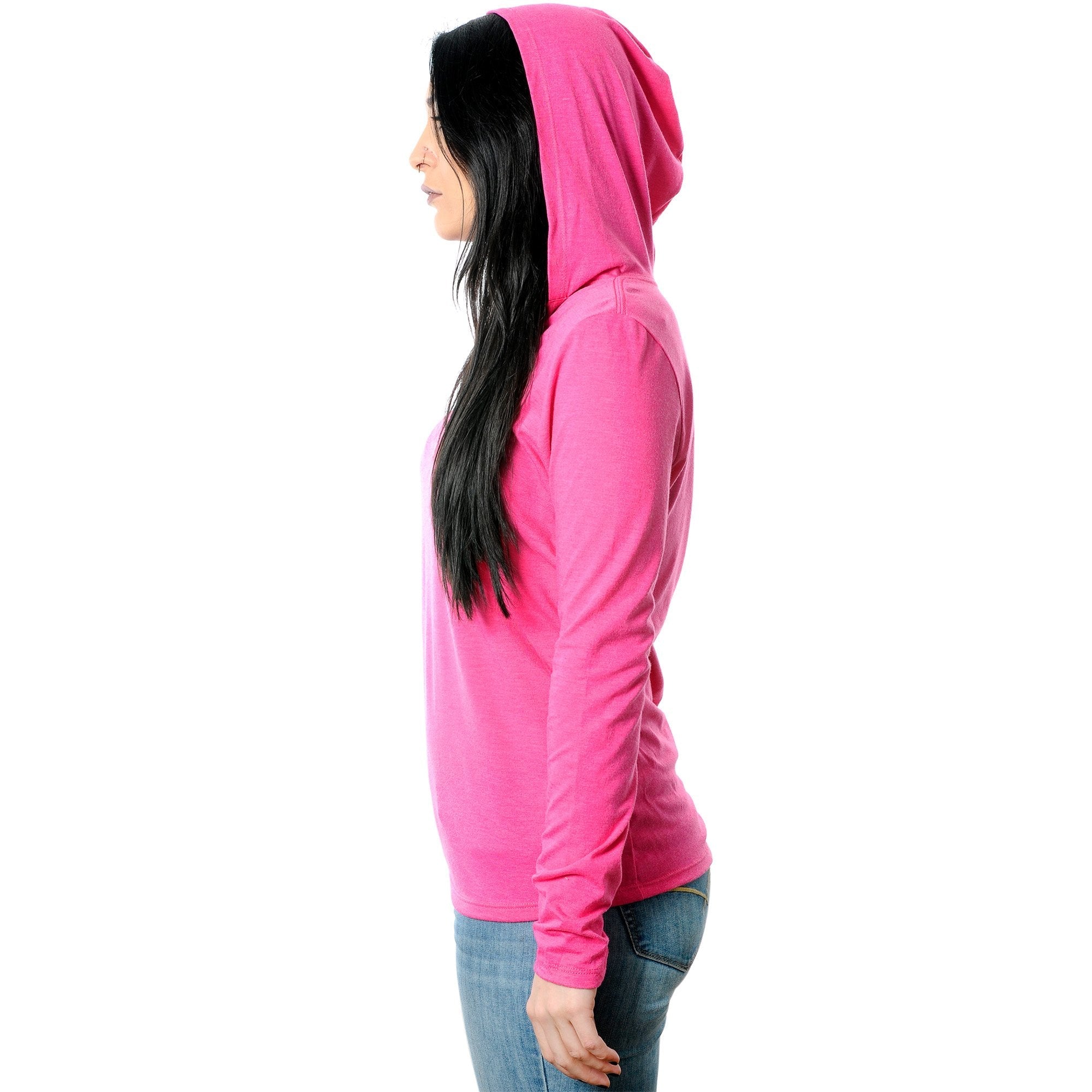 BodyCandy Bummer Tapered Long Sleeve Hoodie — branding close-up