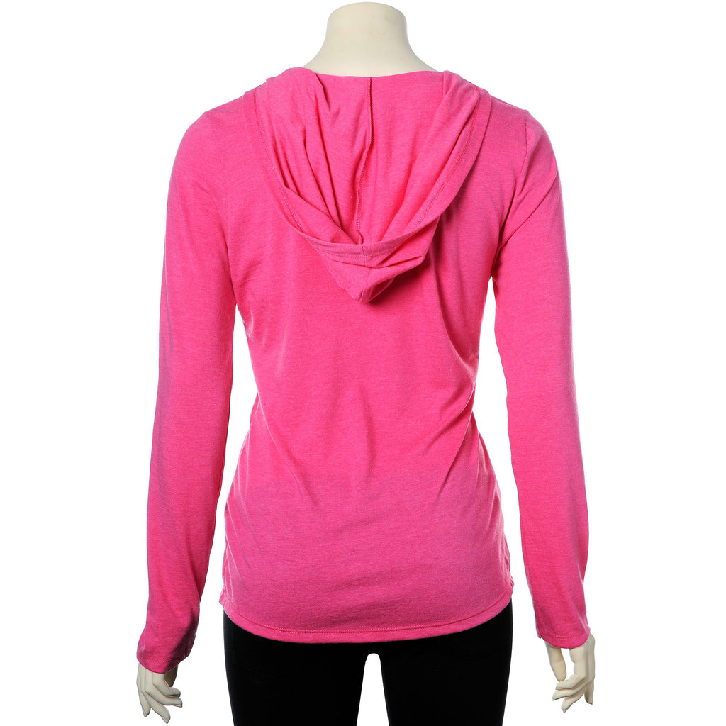 BodyCandy Pierced Inked & Amazing Pink Frost Tapered Long Sleeve Hoodie — lifestyle context