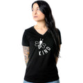 BodyCandy Bee Kind Tapered V-Neck Tee Shirt — main product shot