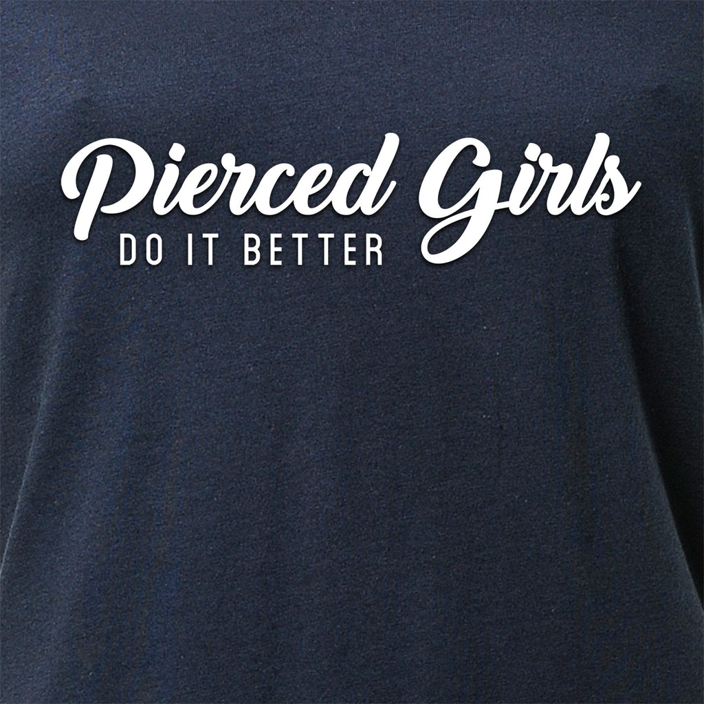 BodyCandy Pierced Girls Do It Better Tapered V-Neck Tee Shirt — alternate view