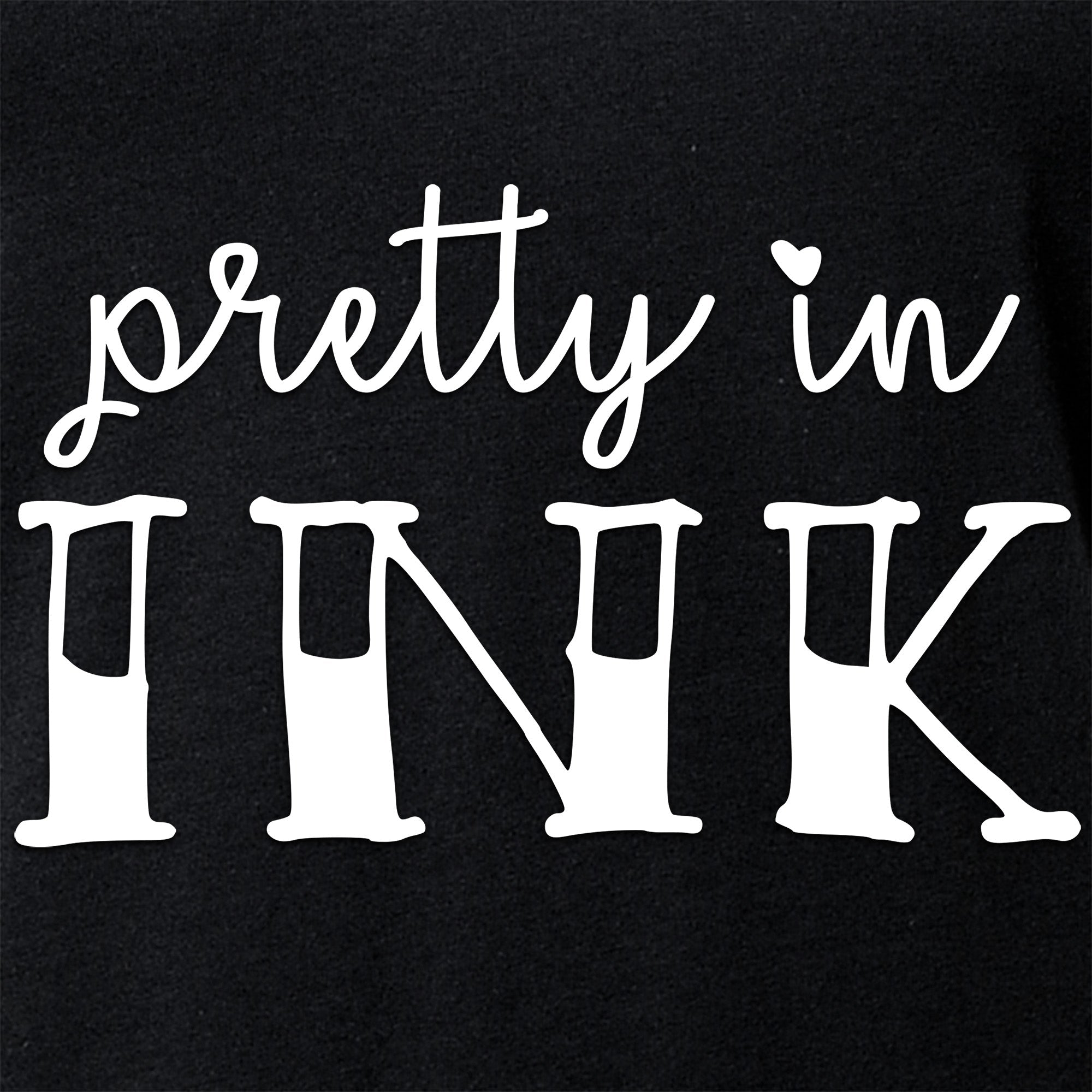 BodyCandy Pretty in Ink Black Tapered V-Neck Tee Shirt — back view