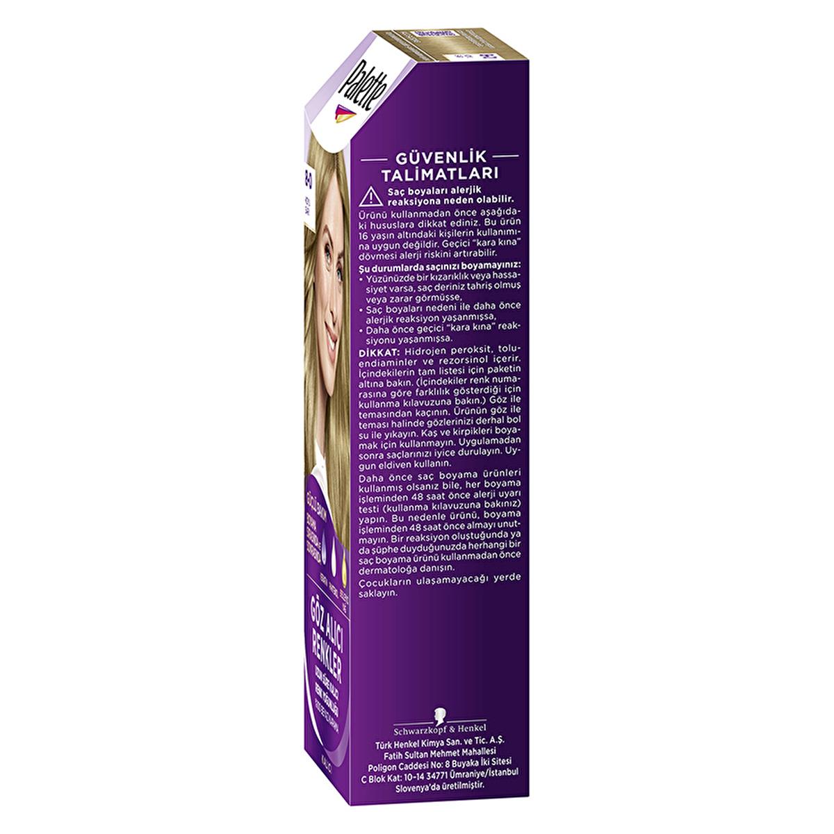 Palette Hair Dye - Intense Color, Nourishing, 8-0 Dark Blonde