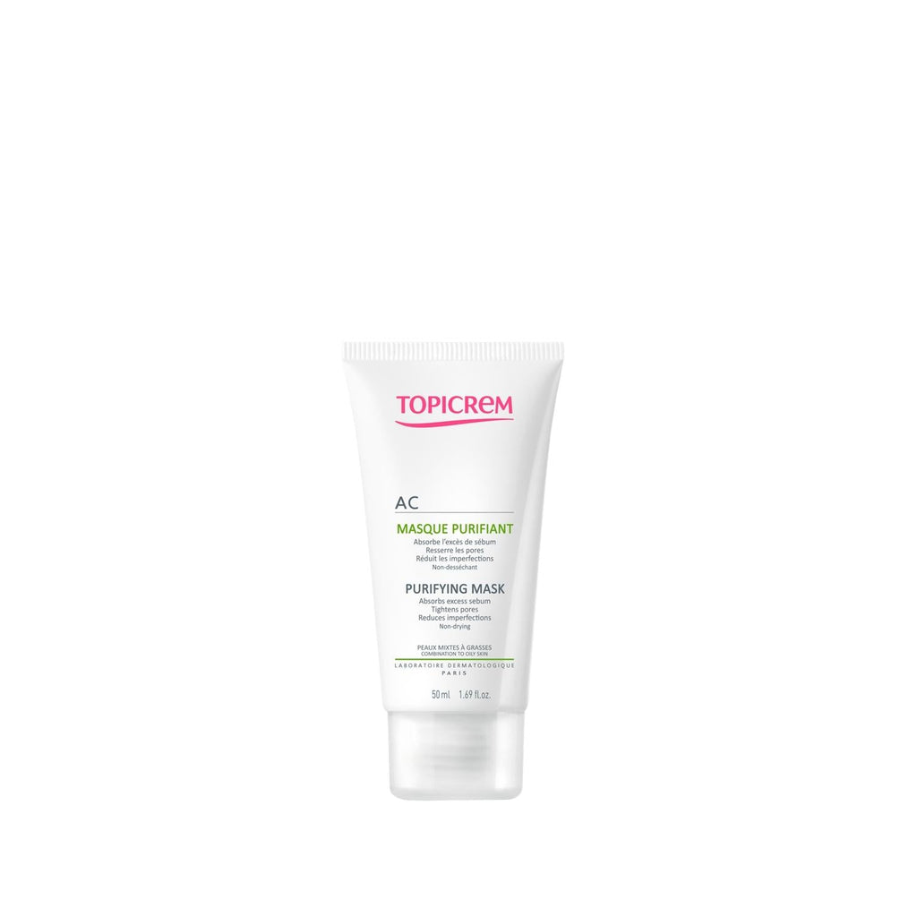 Topicrem Purifying Mask for Acne-Prone Skin - 50ml, Gentle & Effective Skincare