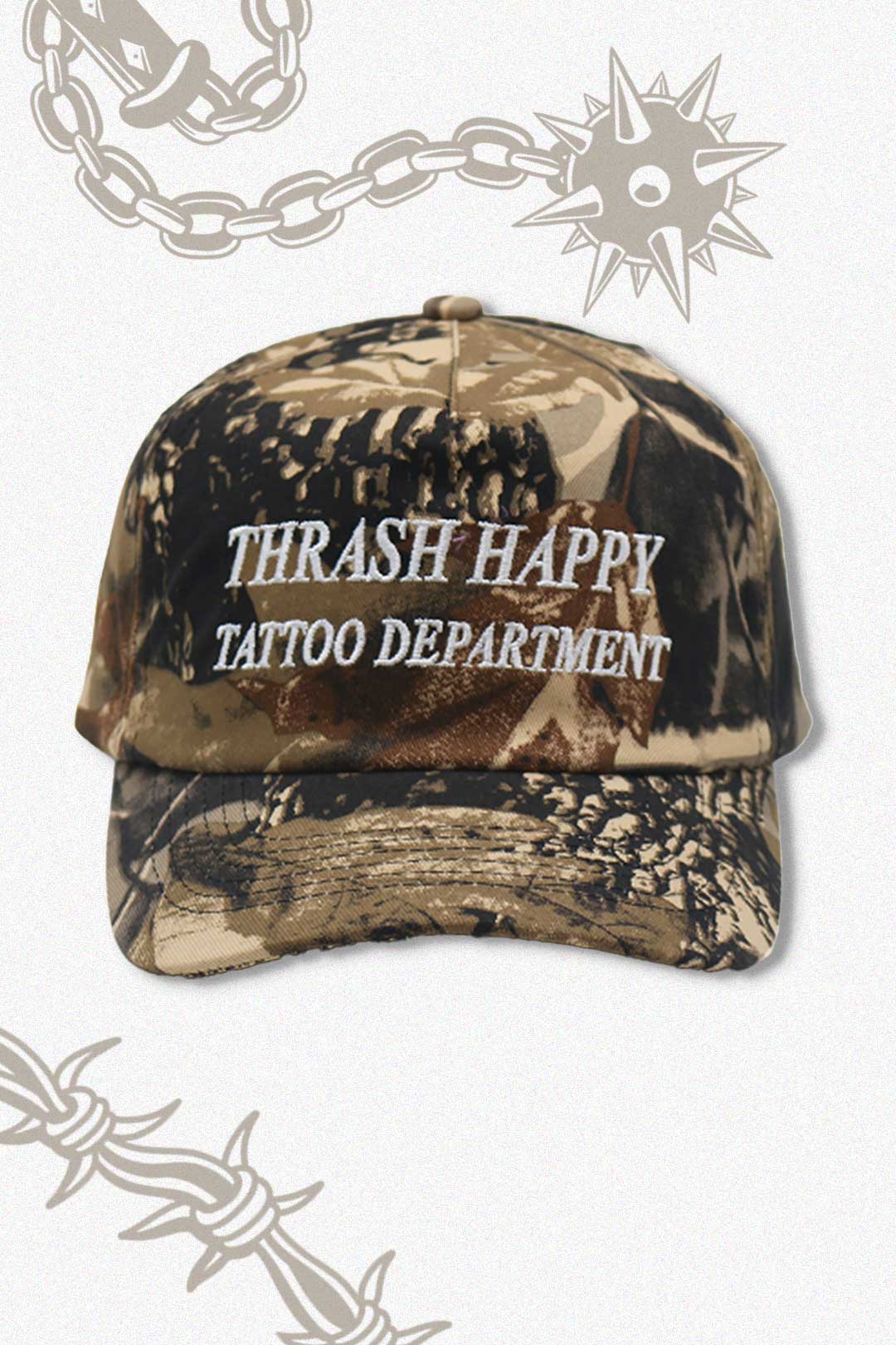 Thrash Happy Tattoo Department Hat — main product shot