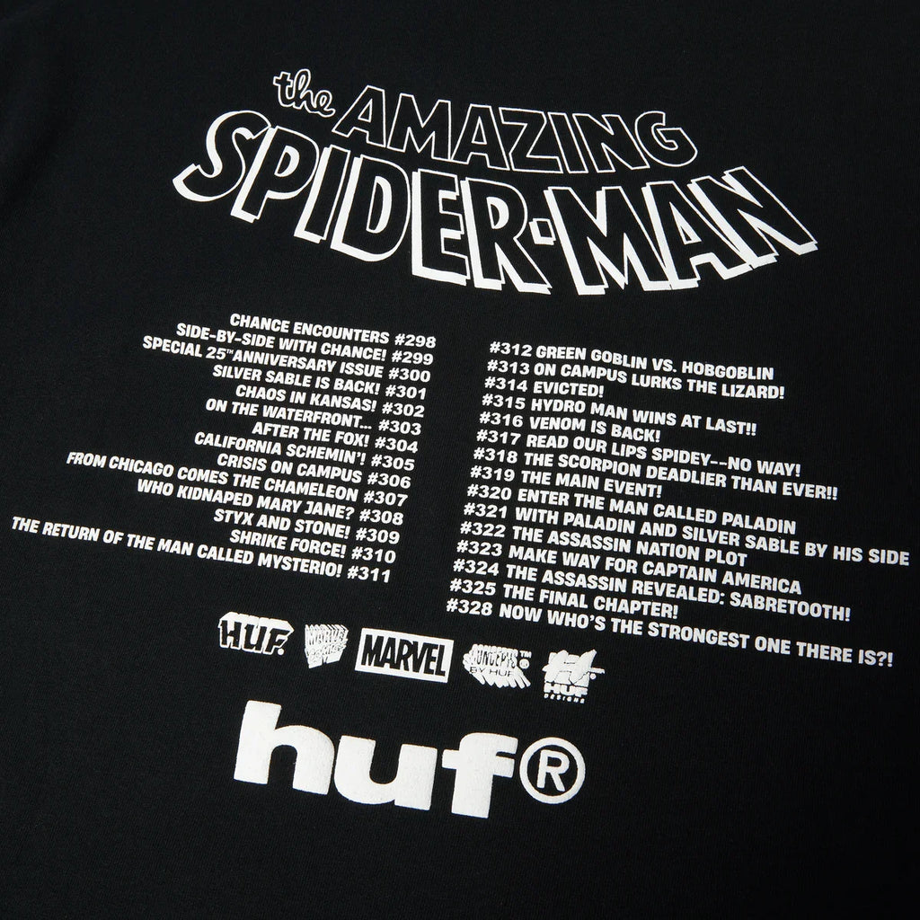 HUF x Marvel Spider-Man Three Hundred T-Shirt - Black