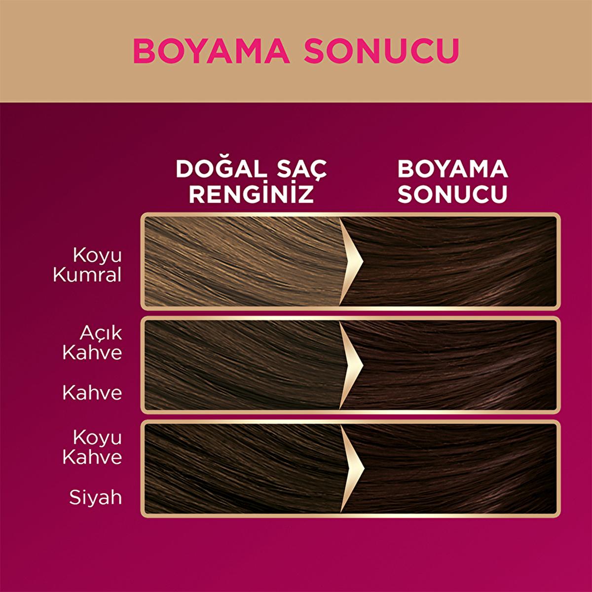 Palette Deluxe Chocolate Brown Hair Dye: Long Lasting, Rich Color & Shine - Permanent Hair Color 3-65 ‚ikolata Kahve