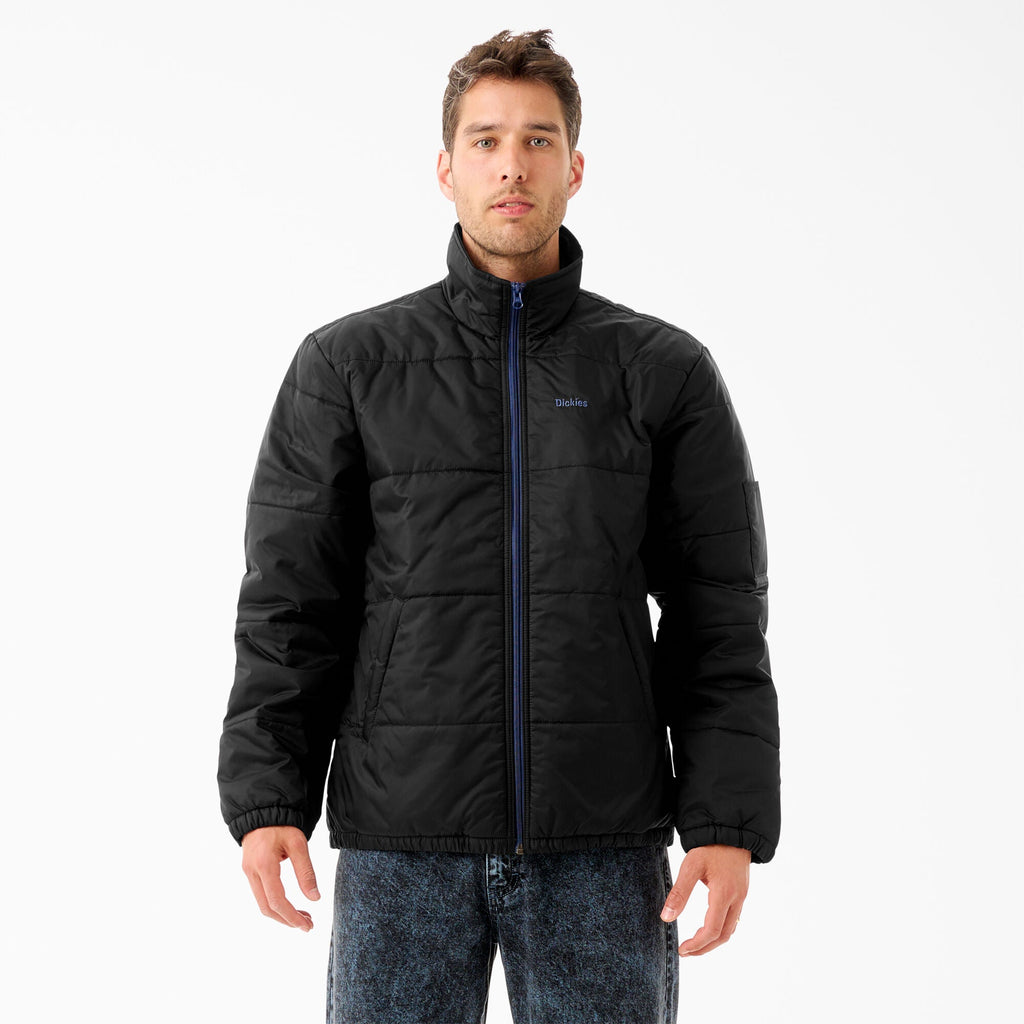 Dickies Tom Knox Puffer Jacket - Black by Skates USA