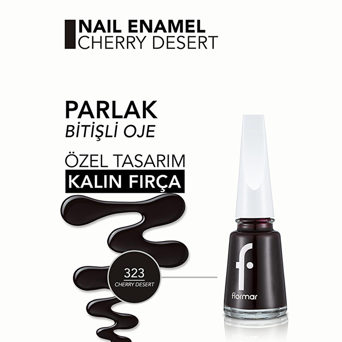 Flormar Nail Enamel: Intense Color & Long-Lasting, Chip-Resistant Formula - Glossy, Highly Pigmented Nail Polish for Stunning Manicures