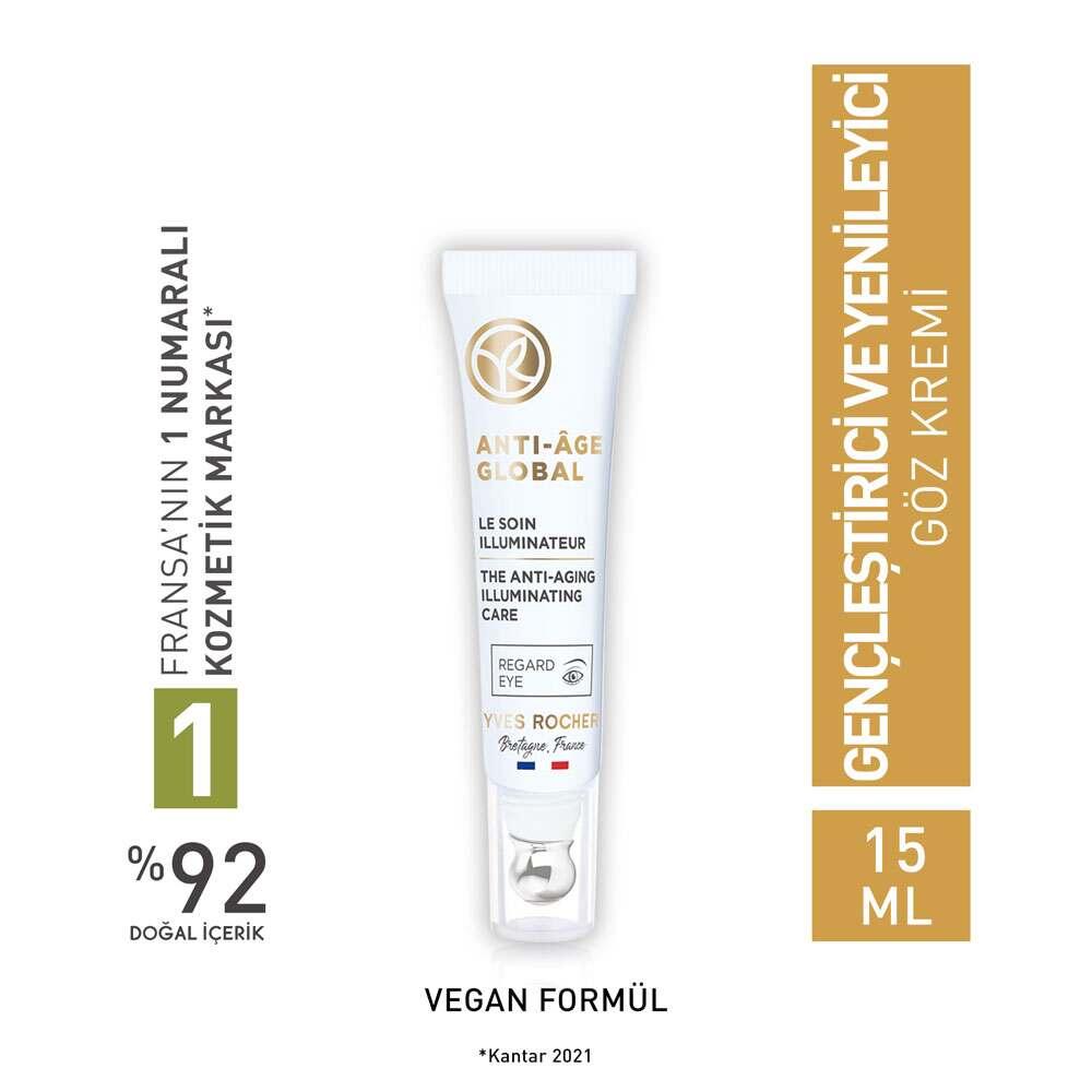 Anti-Age Global Eye Cream by Anti-Age Global - Anti-Aging Eye Cream with Lilac Bud Stem Cells, Reduce Fine Lines & Dark Circles, Natural Eye Care for All Skin Types