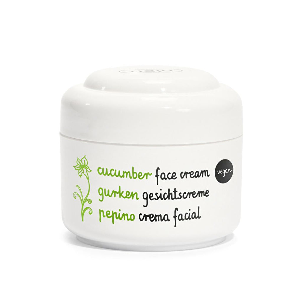 Ziaja Cucumber Face Cream 50ml - Moisturizing Cream for Oily Skin, Natural Skincare