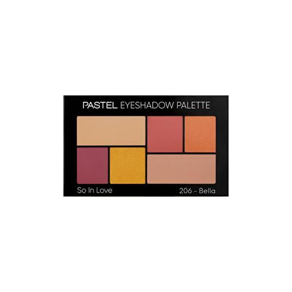 Bella Renk Pastel Eyeshadow Palette - 6 Colors, Shimmer & Matte Shades - Versatile Eye Makeup Palette for Day & Night