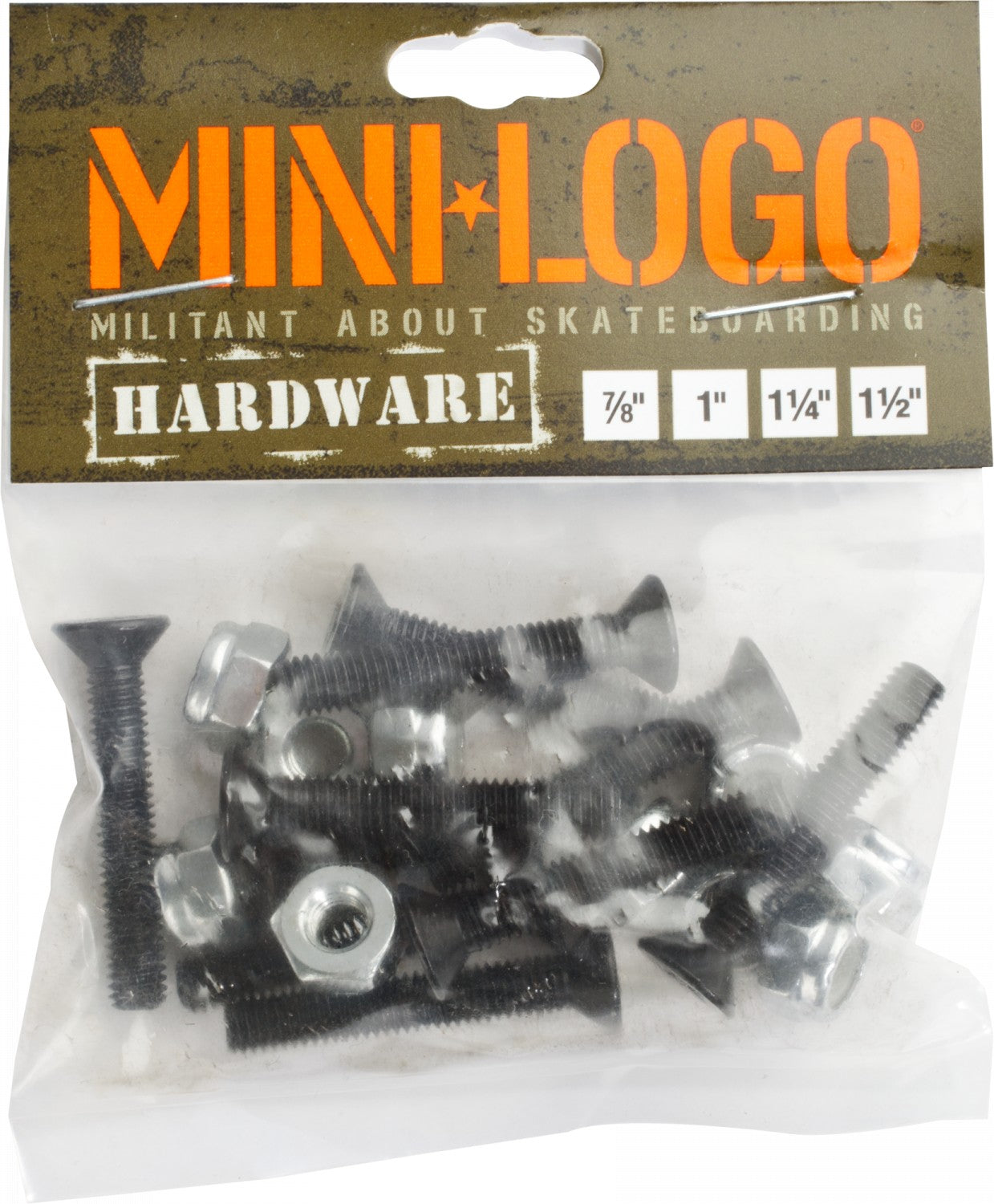 Mini Logo Hardware 1.5" Phillips - Black