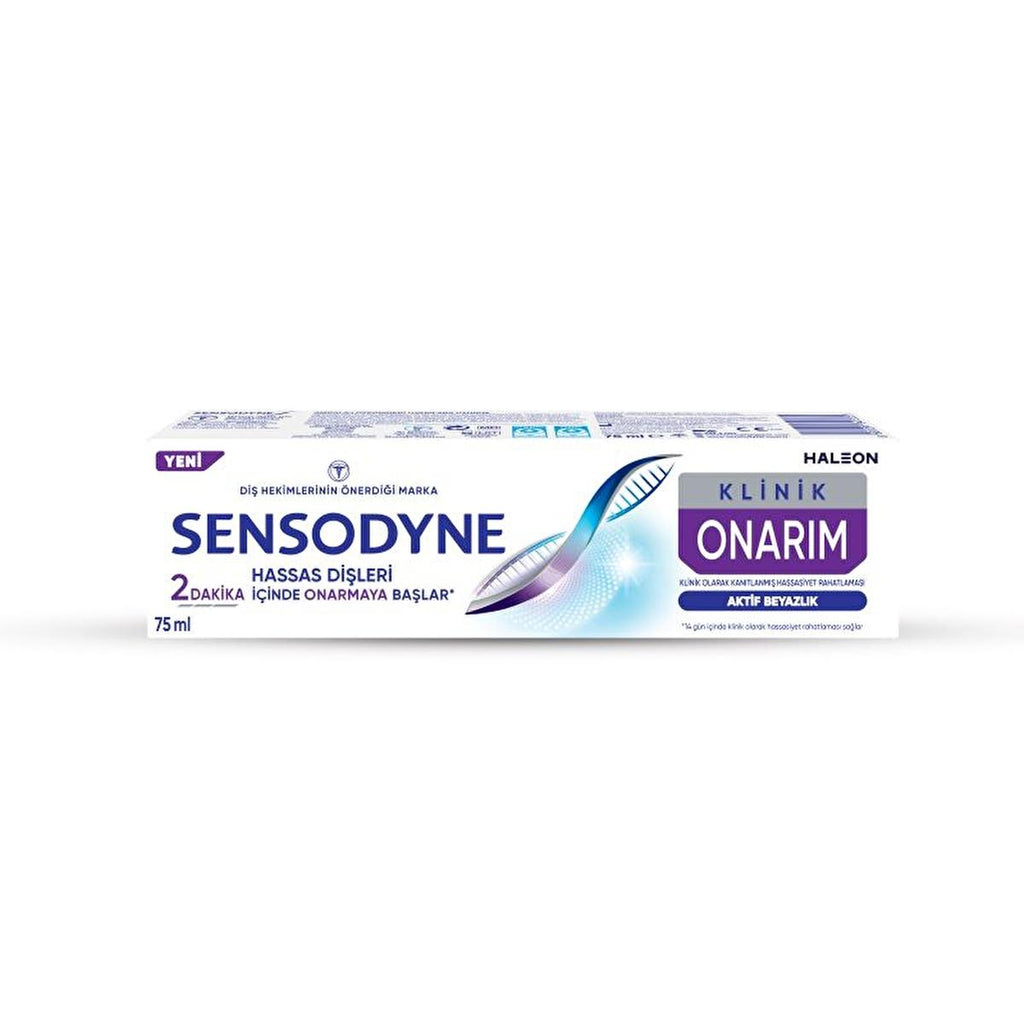 Sensodyne Sensitive Teeth Toothpaste - Clinical Repair, Active Whitening, 2.54 fl oz
