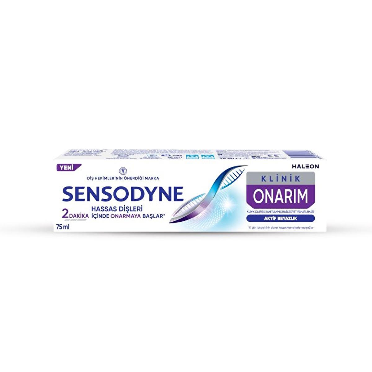 Sensodyne Sensitive Teeth Toothpaste - Clinical Repair, Active Whitening, 2.54 fl oz