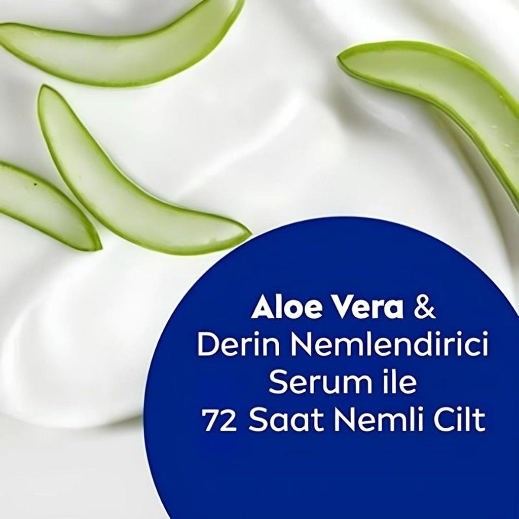 Nivea Aloe Vera 72-Hour Moisturizing Body Lotion for Dry Skin - Long-Lasting Hydration & Softness