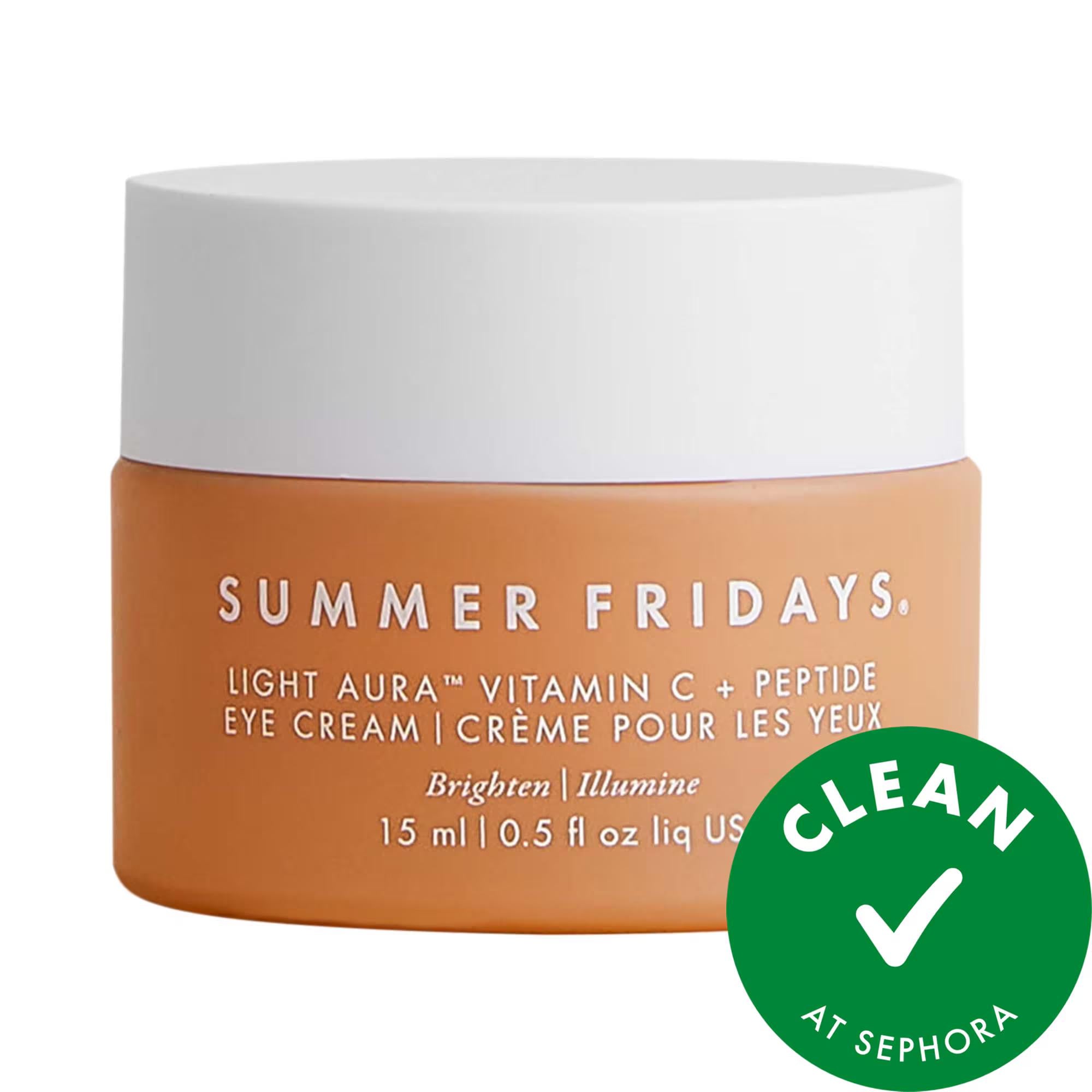 Light Aura Vitamin C + Peptide Eye Cream - Anti-Aging, Brightening, and Firming Eye Cream for Dark Circles and Fine Lines