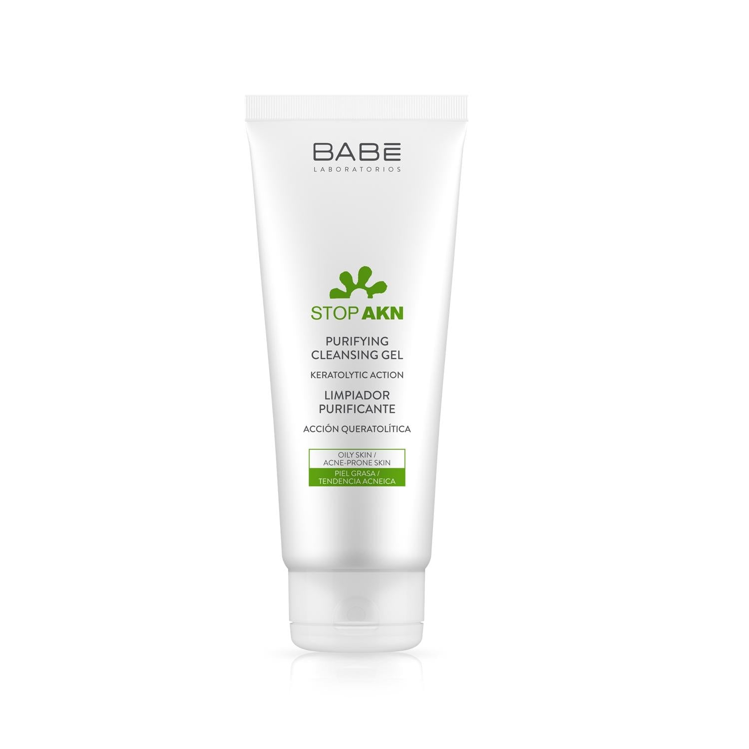 Babe Stop Akn: Purifying Facial Cleansing Gel - Control Acne, Deep Cleanse & Maintain Clear Skin (200ml/6.76 fl oz)
