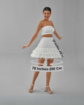 Short Hoop Skirt, Wedding Dress Underskirt, White Petticoat – Bridal Port